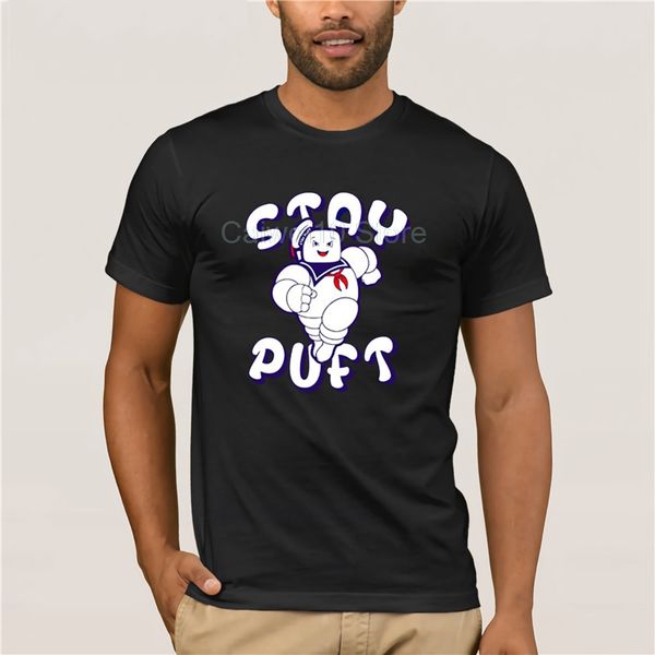 

sport fashion mens short sleeve t shirt men funny cool ghostbusters staypuft 100% cotton fashions summer mens t shirt