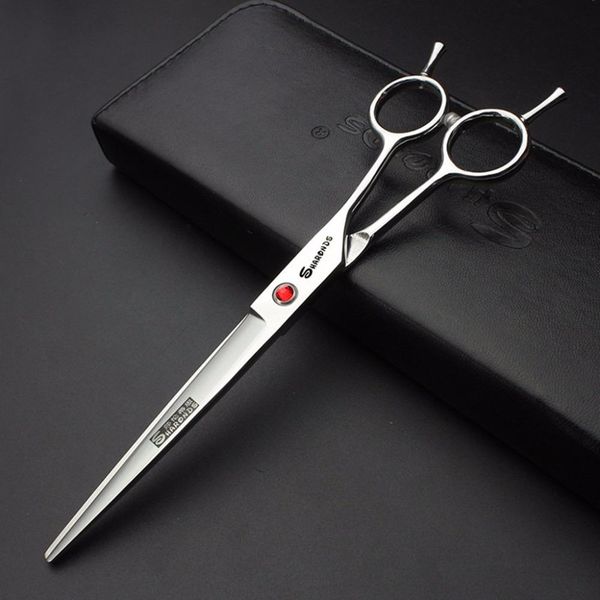 

7 дюймов профессиональные волос ножницы для резки нержавеющей стали разбавление ножницы установить серебряный салон парикмахерская ножницы w