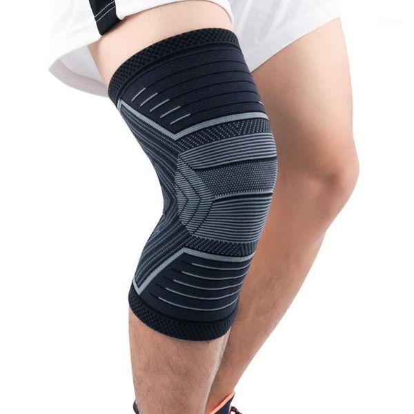 

knee protector sleeve multi-function knitted knee patella protector elastic sleeve for winter outdoor sports1, Black;gray