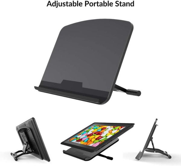 

huiyou adjustable tablet stand foldable deskmount stand for 4.7-16 inches smartphone graphics tablet notebook