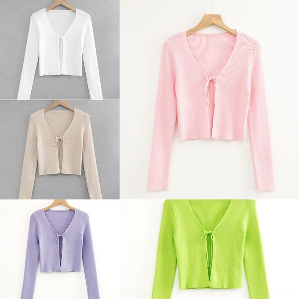 

avfec summer new strap fashion shoulder sweater solid color single sweater v-neck loose women's knitted cardigan w4248 r16wf, White;black