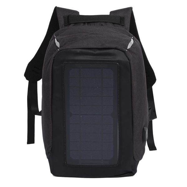 

outdoor bags solar backpack anti-theft business bag travel casual rucksack with panel charge for smart phone men women