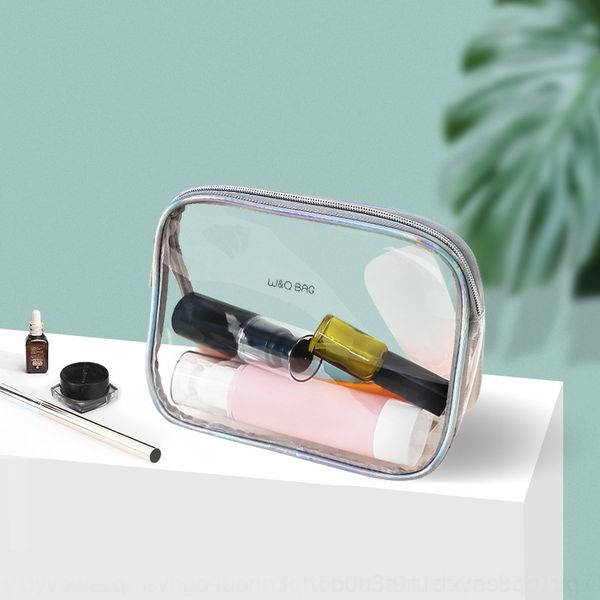 

67xxy pvc bag storage cosmetic transparent waterproof 2020 fashion portable travel sub-packaging washing tpu cosmetic storage bag zejr9