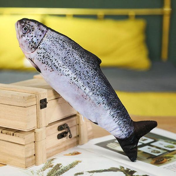 

electric cat toy fish usb charger interactive realistic pet cats chew bite toys catnip floppy fish cat toy pet products supplies1