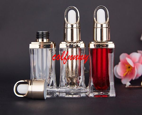 

250pcs/lot 10ml acrylic essential oil dropper bottle pigment perfume container vials portable empty cosmetic packaging