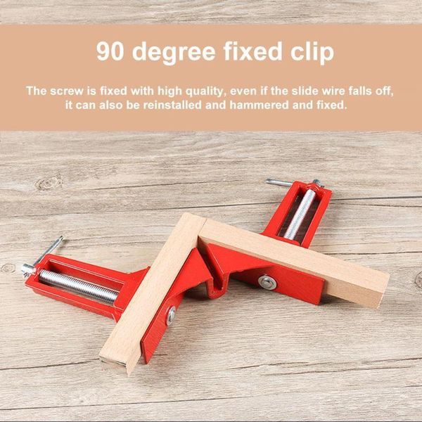 

1/4pcs 90 degree right angle picture frame fishtank corner clamp holder aluminium alloy clamp p clip tool woodwork hand kit1