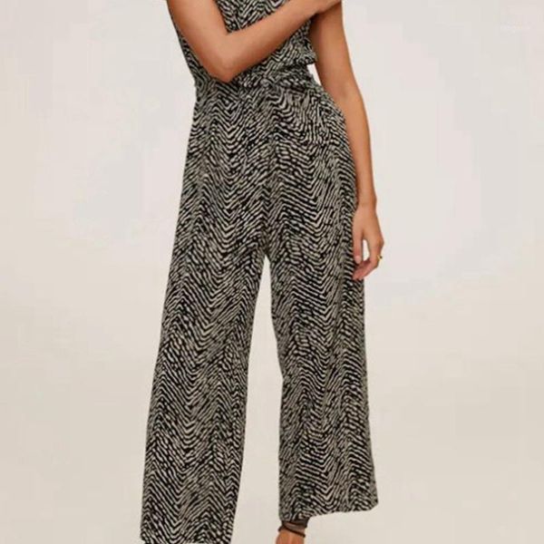 

ms spain single paragraph in the spring of 2020 the new classic led zp. v-neck bow detail jumpsuit jumpsuits1, Black;white