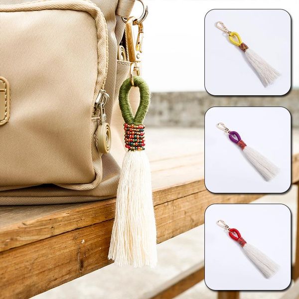 

boho кисточка брелок vintage шарики металл ручного рюкзак подвеска мода китайского стиль автомобиль ключница unisex подарки тринкет, Silver