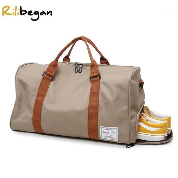 

duffel bags travel totes for women and men gym bag big capacity portable luggage sports storage with shoulder strip1