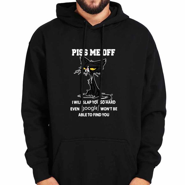 

спорт piss me off i will slap you so hard даже google не сможет найти вас толстовки streetwear плюс размер с длинным рукавом карманный с кап