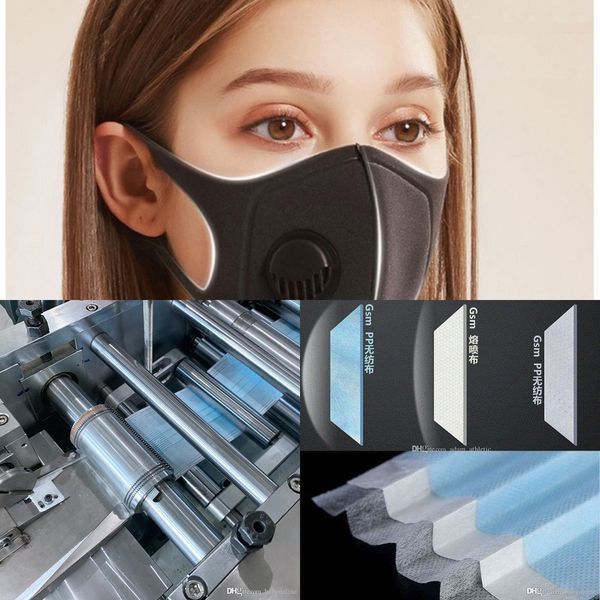 

elastic masks face mask with ear dust loop disposable for all people (blue) black wit 6uvb