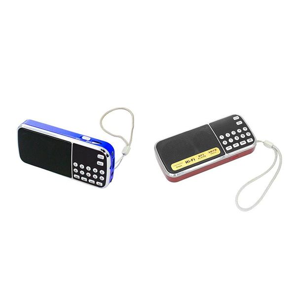 

l-088 mini mp3 music player speaker with led auto scan fm radio receiver support tf/sd/usb