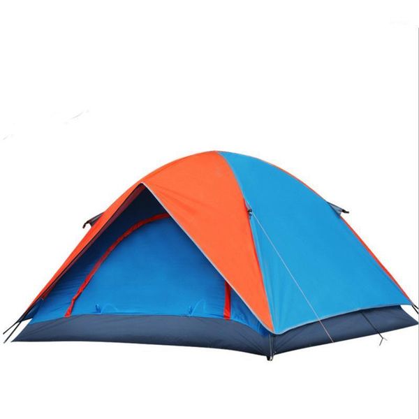 

tents and shelters 3-4 people outdoor camping tent double layer family1