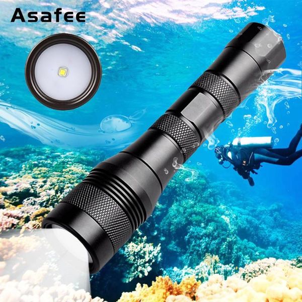 

asafee led diving light video lamp cree xm-l2 underwater pgraphy video camera tactical scuba diving light