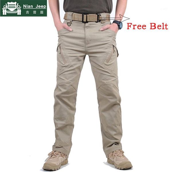 

2020 brand ix9 tactical pants men with belts cargo multi pockets trousers men pantalon hombre size s-3xl long pants1, Black