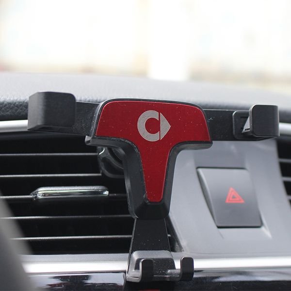 

car holder gravity linkage induction conditioner air outlet mobile phone bracket for smart 450 fortwo 451 accessories