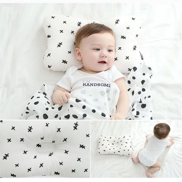 

pillow born baby infant cotton printed positioner prevent flat head pillows fashionable anti roll soft weeping willow 1