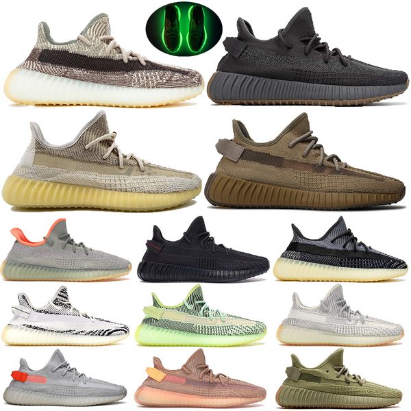 

comfort mens running shoes women sports sneakers kanye west desert sage static zebra cinder israfil zyon earth tail light v2 with box