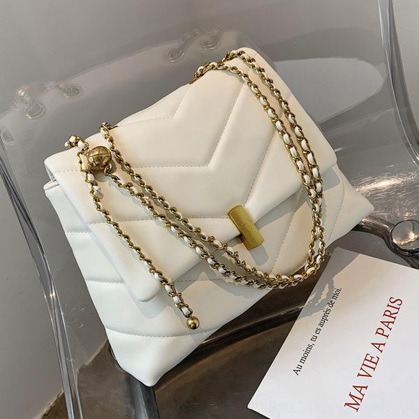 

2020 осень новой моды цепи одно плечо подмышки мешок большой емкости женщин с двойной горизонтальной емкости мешок двойной горизонтальной i