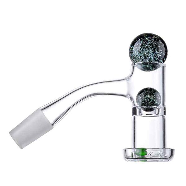 Wasserpfeifen Spritzschutz Quarz Banger Raucherzubehör Wirth Glas Marmor Nagel für Wasserglas Bong Nahtlos vollständig geschweißt Dab Rigs Terp Slurper abgeschrägte Kante FWQB07