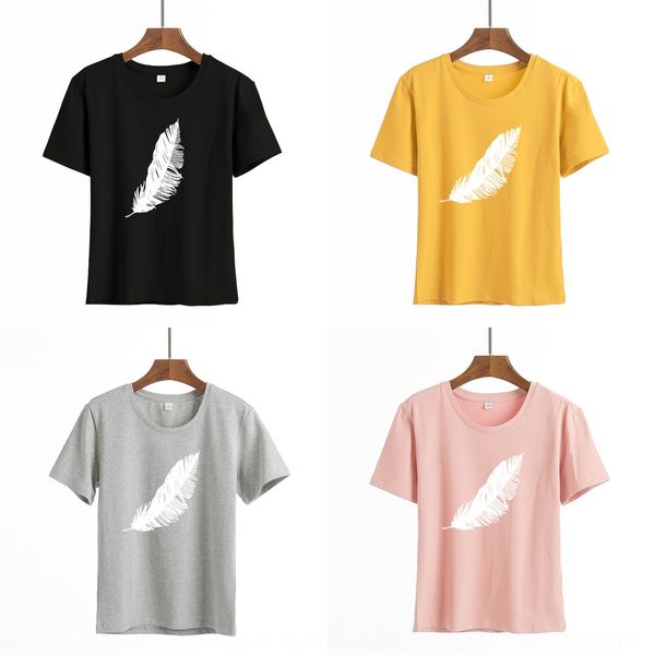 

black printed short sleeve feather cartoon black printed short sleeve t-shirt t-shirt feather cartoon wxmhi, White