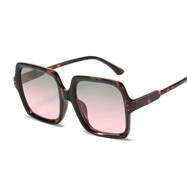 

sunglasses designer women big frame sun glasses female fashion retro leopard oculos feminino vintage square, White;black