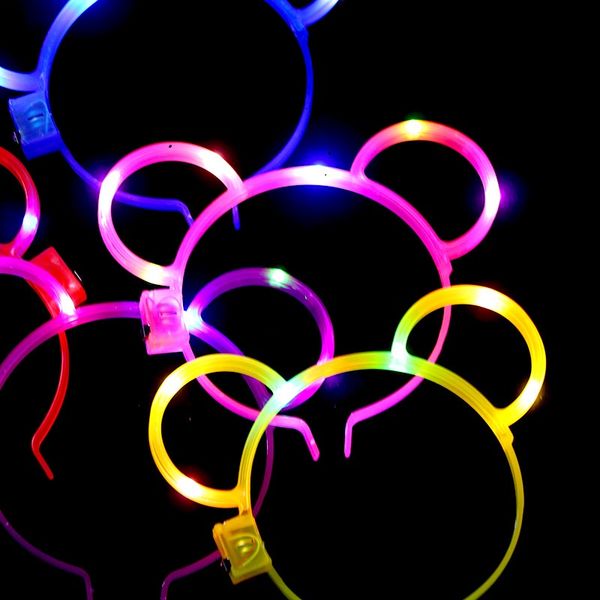 

new light hair clips luminous night market hair band flash children toy rabbit ears led flash
