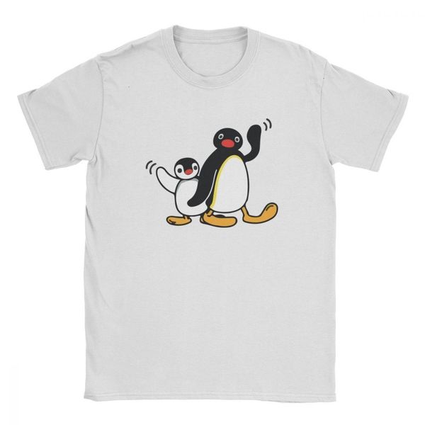 

hkfz pingu men's penguin series cartoon meme kids 80s 90s retro cute funny funny tees short sleeve hooded sweatshirt hoodie men t shirt