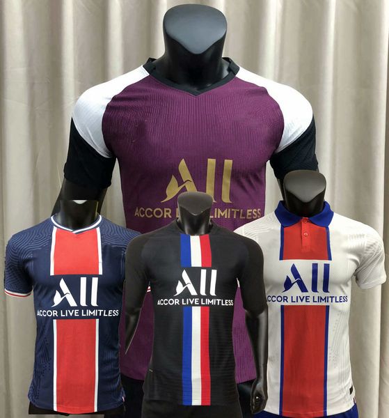 

player version mbappe icardi paredes di maria gana neymar shirt jr kimpembe sarabia kehrer paris soccer jersey 2020 2021 football shirt, Black;yellow