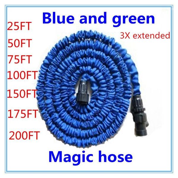 

25-200ft garden hose with expandable water hose blue green garden water connector eu/us [there is no spray]1