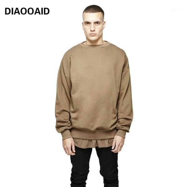 

2018 fashion oversize men long sleeve hoodies sweatshirt hip hop tracksuit clothing male solid quality cozy, Black