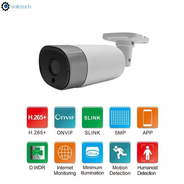 

waterproof ip66 h.265 poe 5mp ir camera onvif full color night vision outdoor ip cctv camera1