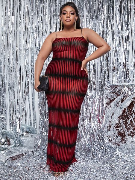 

sxy plus allover print split back mesh bodycon dress without panty 80sv#, Black