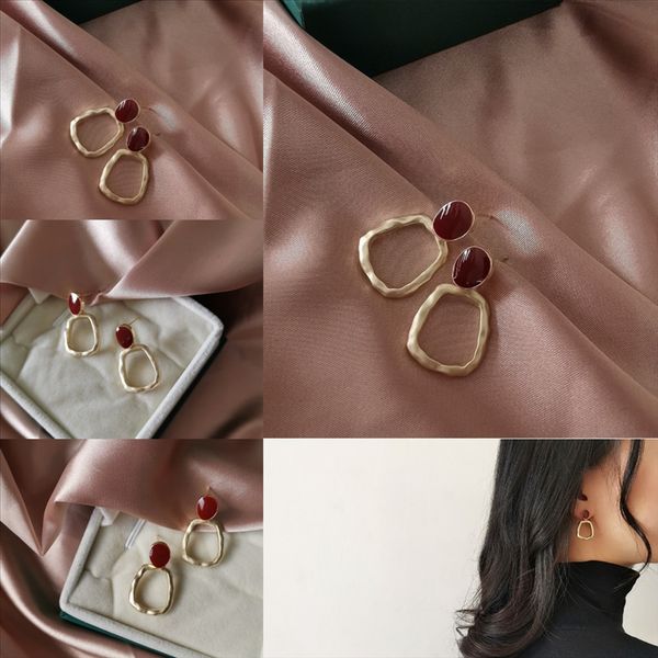 

gg2 airsnew fashion natural gemstone bohemia women earrings earring studs crystal rhinestone lady jewelry jewelry ear earring, Golden