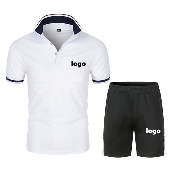 

mens summer tracksuit home set polo t shirt short pants men casual two piece outfits tee shirts shorts 12 colors, White;black
