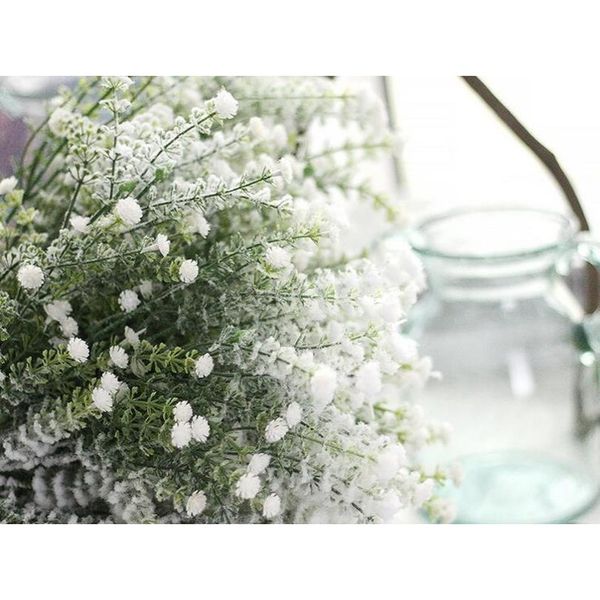 

5 bunch artificial gypsophila baby breath fake silk babysbreath flowers plant home wedding party deco jllezc bdebag