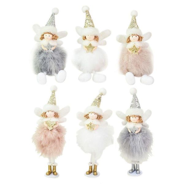 

christmas decorations cute plush angel doll toy decoration home xmas year table decor ornament kids gift and brand