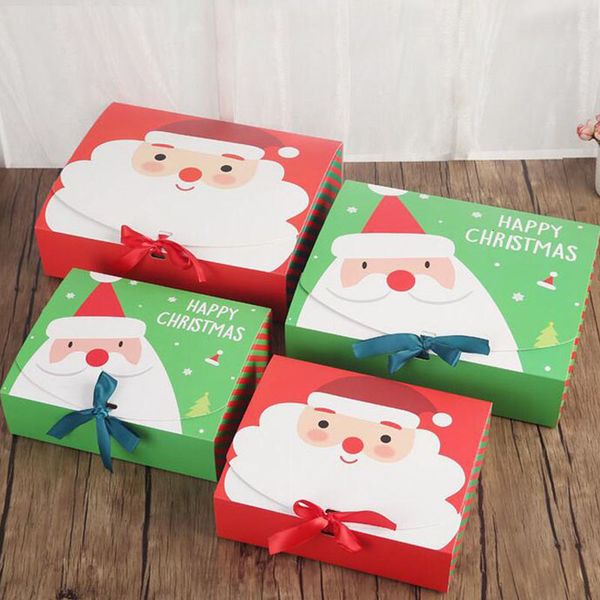 

factorywpmlsanta fairy & factoryjxqpeve christmas big unique gift design papercard kraft present party favour activity box red gree