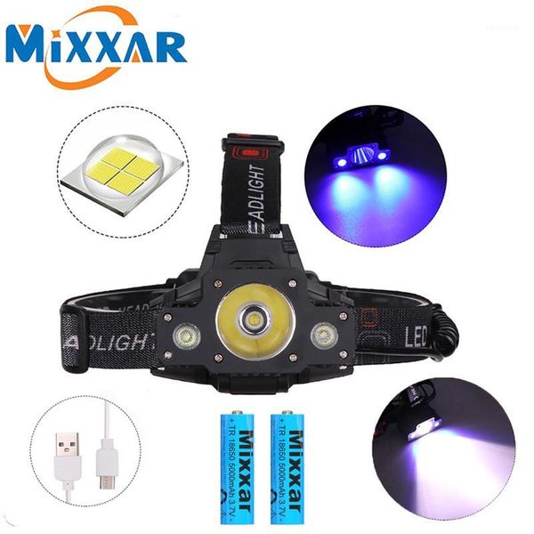 

headlamps zk5 led headlamp xhp50 uv light super bright rechargeable waterproof 5 modes zoomable 18650 battery camping head lamp1