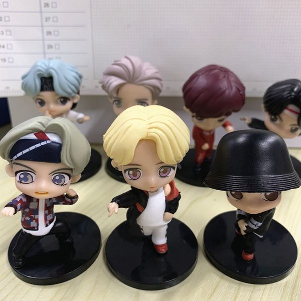 

5 generation & 7 model gashapon doll machine cake dolls decorative ornament action figure model for kid