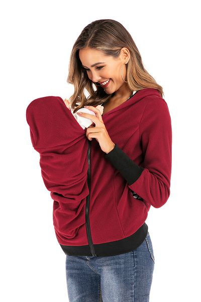 

new people's nursing 2021 clothes for women's clothing and thickened kangaroo nightgown zhy1, Black