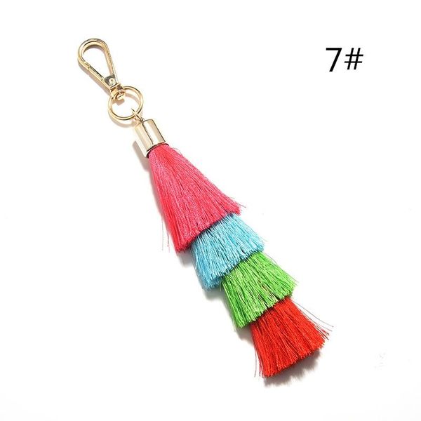 

1pcs fashion 4 layer silk tassels fringe diy jewelry garments decorative supplies key chain handbag pendant crafts tassel trim h bbyblu