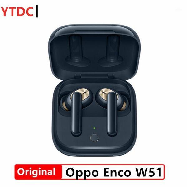 

original oppo enco w51 earphone bluetooth 5.0 noise cancellation wireless for reno 4 pro 3 find x2 pro ace 21