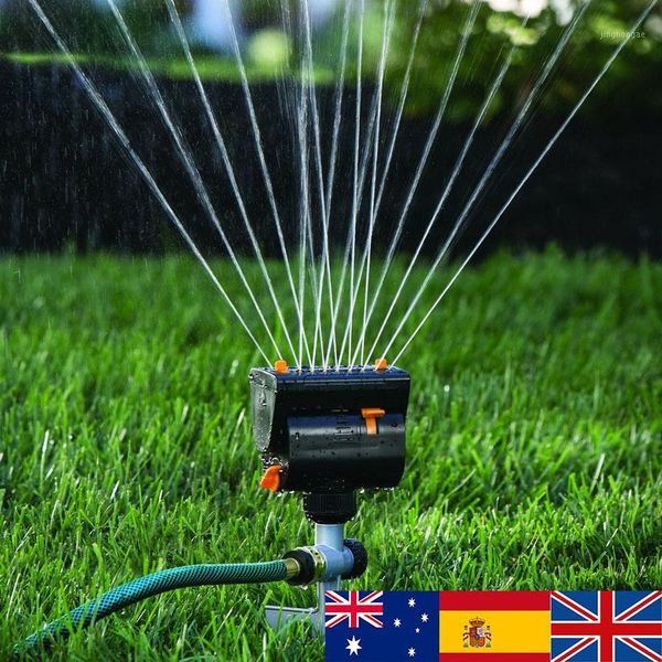 

16 hole lawn sprinkler automatic 360 rotating swinging garden water irrigation system sprayer water saving gardening tools1