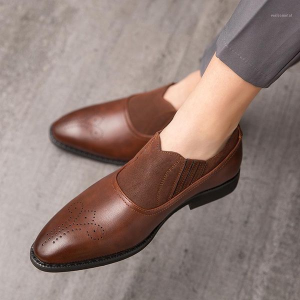 

cimim brand formal men business leather shoes 38-46 big size fashion casual office shoes comfortable luxury men wedding1, Black
