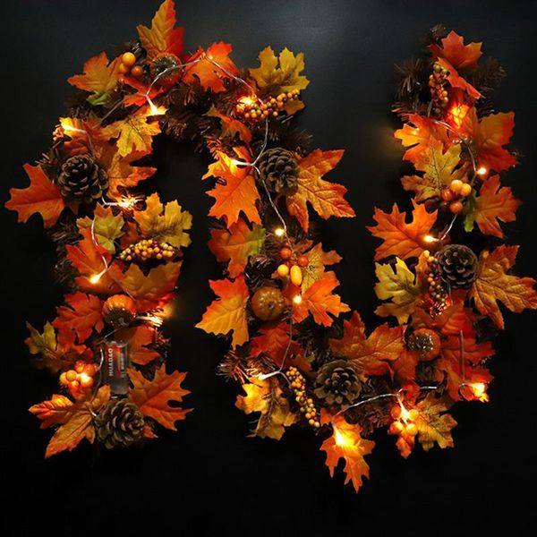 

decorative flowers & wreaths 180cm halloween pvc pine cone rattan door hanging decoration diy manmade garland cloth home