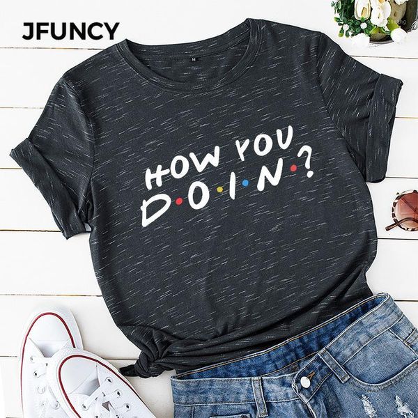 

jfuncy new spring summer printed t shirt shirts 100% cotton tshirts fashion women men graphic tee female clothes1, White