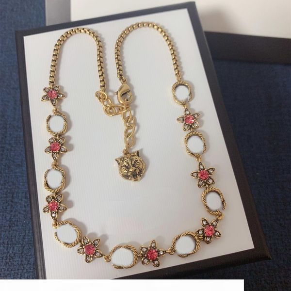 

g selling necklace for woman gift brass necklace classic charm tiger shape necklace fashion jewelry supply, Golden;silver