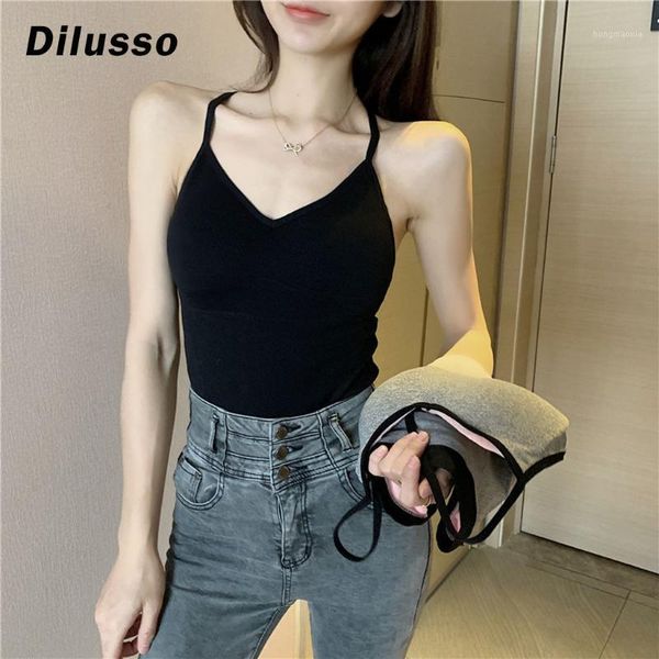 

women casual bottoming sleeveless v-neck solid tank ops daily casual slim simple ladies #d31, White