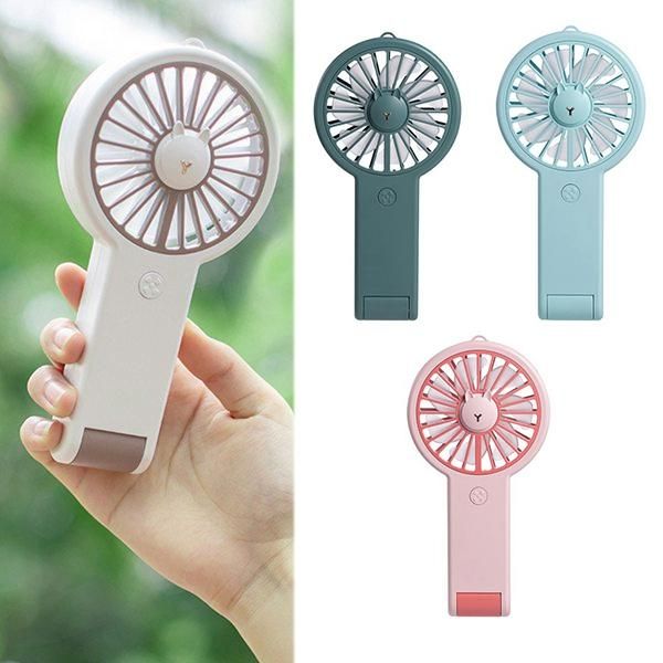 

mini fan rechargeable usb fan portable handheld cooling with 7 color lights